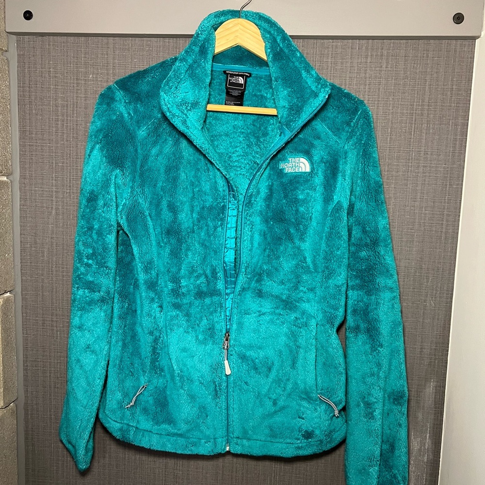 The North Face fuzzy zip up Women’s Small